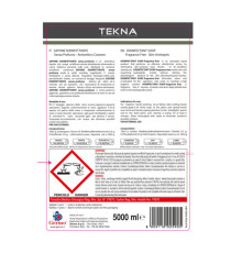 Sapone disinfettante - senza profumo - 5 lt - Tekna