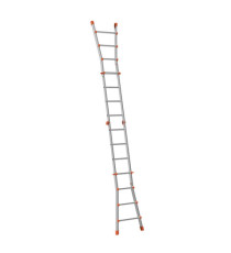 Scala telescopica Squadra - 8+8 gradini - alluminio - Marchetti