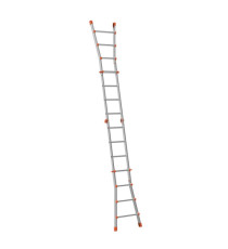 Scala telescopica Squadra - 8+8 gradini - alluminio - Marchetti