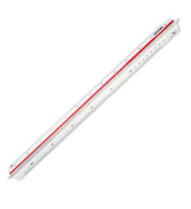 Scalimetro Isoteck - 30cm - per arredamento - scale 1:20-25-50-75-100-125 - Arda
