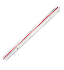 Scalimetro Isoteck - 30cm - per arredamento - scale 1:20-25-50-75-100-125 - Arda
