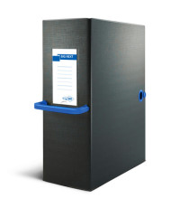 Scatola archivio Big Next - dorso 20 cm - 25 x 35 cm - nero/blu - Sei Rota
