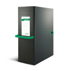 Scatola archivio Big Next - dorso 20 cm - 25 x 35 cm - nero/verde - Sei Rota