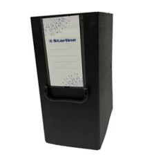 Scatola archivio con maniglia - dorso 16 cm - 25 x 35 cm - nero - Starline