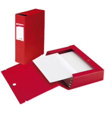 Scatola archivio Scatto - dorso 4 cm - 25 x 35 cm - rosso - Sei Rota