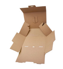Scatola automontante per ecommerce PICK&Post - S - 26 x 19 x 10 cm - giallo/blu - Blasetti