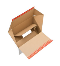 Scatola e-commerce - per spedizioni - 30,6 x 18,6 x 12,7 cm - cartone - bianco - ColomPac