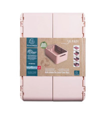 Scatola pieghevole The Smart Case maxi Skandi - 37,5 x 27,5 x 16,3 cm - nude - Exacompta