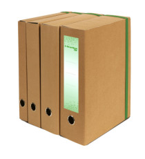 Scatola progetto con elastico - cartone FSC- dorso 8 cm - 25x35 cm - avana - Starline