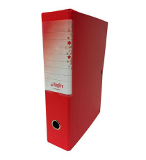 Scatola progetto KingPro - con portaetichetta - dorso 10 cm - rosso - Starline