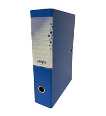 Scatola progetto KingPro - con portaetichetta - dorso 6 cm - blu - Starline