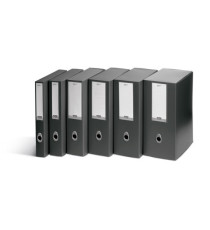 Scatola progetto Plus Vip - 34,5 x 24,5 cm - dorso 4 cm - grigio antracite - Fellowes