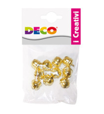 Sonagli - dim. 14,5 mm - in metallo - oro - Deco - conf. 10 pezzi