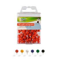 Spilli cartografici a sfera - rosso - Lebez - scatola 100 pezzi