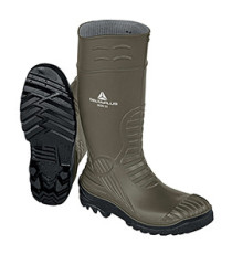 Stivali di sicurezza Iron S5 SRC - taglia 42 - PVC - kaki/nero - Deltaplus