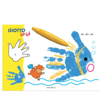 Supercolori a dita - 100 ml  - rosso, blu, giallo - Giotto - conf. 3 pezzi