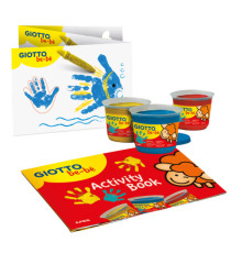 Supercolori a dita - 100 ml  - rosso, blu, giallo - Giotto - conf. 3 pezzi