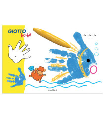 Supercolori a dita - 100 ml  - rosso, blu, giallo - Giotto - conf. 3 pezzi