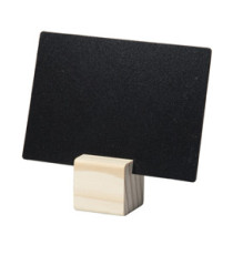 Supporti wood per targhette - 6 targhette incluse - Securit - set 12 pezzi