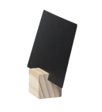 Supporti wood per targhette - 6 targhette incluse - Securit - set 12 pezzi