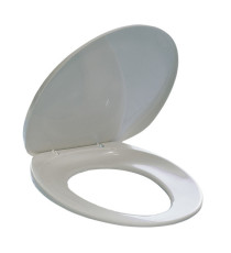 Sedile per WC - universale - PPL - distanza fori da 8,5 a 17,5 cm - bianco - Durable