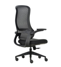 Seduta operativa ergonomica Aurora CHLN18 - braccioli regolabili - nero - Unisit