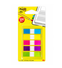 Segnapagina Post-it Index Mini - 683-5CBEU - 12 x 43,1 mm - 5 colori vivaci - Post-it - conf. 100 pezzi