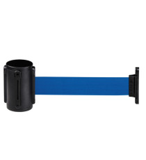 Segnapercorso murale Alfa Mural - nero - diametro 6 cm - con nastro blu da 200 cm - Medial