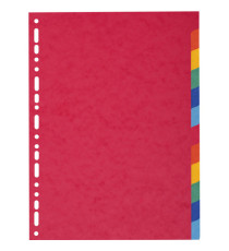 Separatore Forever - 12 tacche - cartoncino riciclato 220 gr - A4 - multicolore - Exacompta