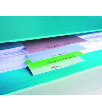 Separatori orizzontali Forever - cartoncino riciclato 180 gr - 10,5x24 cm - colori assortiti - Exacompta - conf. 100 pez
