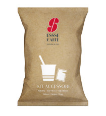 Serving kit - 50 bicchierini + 50 bustine zucchero + 50 palettine - Essse caffè