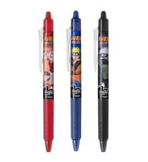 Set 3 pezzi Frixion Ball e Clicker Naruto - colori assortiti - Pilot - expo 12 pezzi