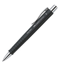 Set stilo B Poly Pen + sfera Poly Ball - punta 0,7 mm - fusto nero - Faber-Castell
