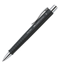 Set stilo B Poly Pen + sfera Poly Ball - punta 0,7 mm - fusto nero - Faber-Castell