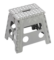 Sgabello alto Clic Clac - 30 x 22 x 32 cm - grigio - King Collection