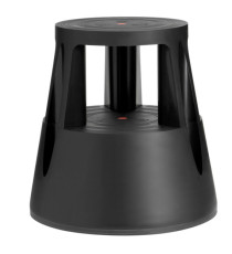 Sgabello Roll a step - nero - 24 x 45 x 45 cm - Caimi