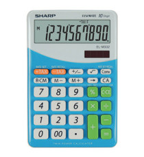 Sharp - Calcolatrice da tavolo - Blu - EL M332B - 10 cifre