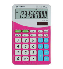 Sharp - Calcolatrice da tavolo - rosa - EL M332B - 10 cifre
