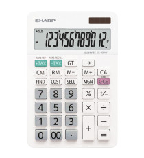 Sharp - Calcolatrice da Tavolo EL-334W - con cavalletto - 12 cifre - EL-334W