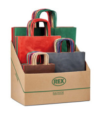 Shopper Allegra - formati assortiti - colori scuri - Rex Sadoch - expo 100 pezzi