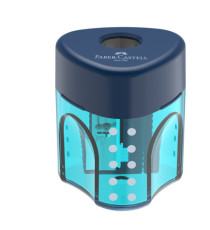 Temperamatite con contenitore - 1 foro - triangolare - con serbatoio - Faber-Castell