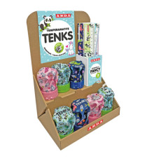 TemperamatiteTenks Fancy e Righe 16cm  - colori assortiti - Arda - display Voilà 48 pezzi totali