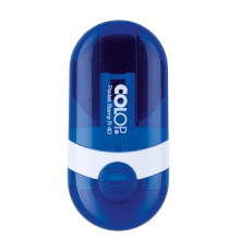 Timbro Pocket Stamp R40 - diametro 40 mm - 5 righe - autoinchiostrante - blu - Colop