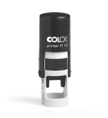 Timbro Printer R12 - diametro 12 mm - 2 righe - personalizzabile - autoinchiostrante - Colop