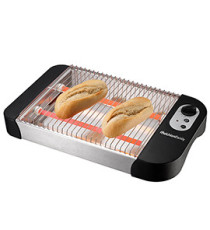 Tostiera piatta elettrica TOSTONE PLUS - 41 x 25 x 7,5 cm - 600 W - nero/argento - Melchioni family