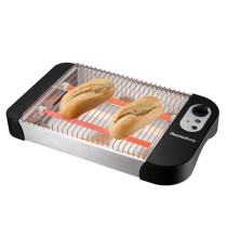 Tostiera piatta elettrica TOSTONE PLUS - 41 x 25 x 7,5 cm - 600 W - nero/argento - Melchioni family
