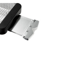 Tostiera piatta elettrica TOSTONE PLUS - 41 x 25 x 7,5 cm - 600 W - nero/argento - Melchioni family