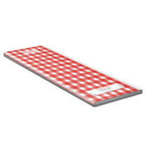 Tovaglia Tissue - linea Snack - 100 x 100 cm - rosso/bianco - Fato - conf. 50 pezzi