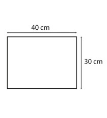 Tovaglietta idrorepellente - 30 x 40 cm - spunbond - nero - Pro Nappe - conf. 100 pezzi