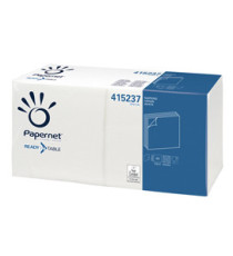 Tovaglioli - 33 x 32 cm - monovelo - bianco - Papernet - conf. 300 pezzi